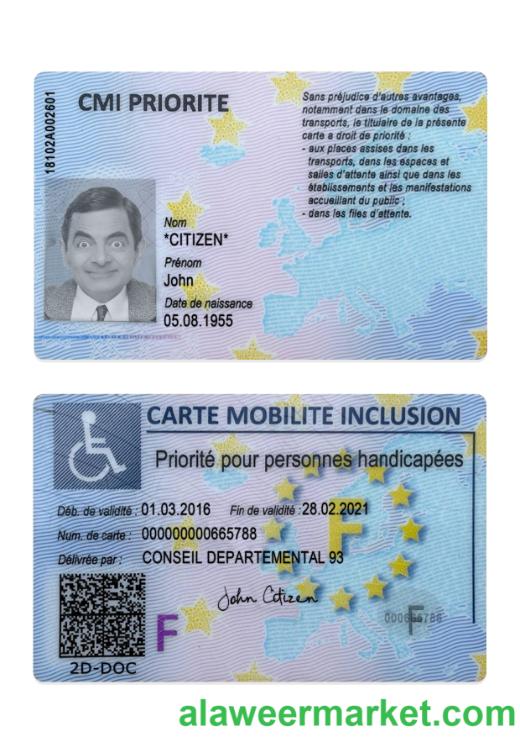 France carte mobilite inclusion (CMI)